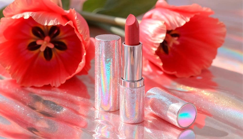 amber lipstick